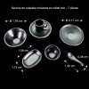 Dimensions du service de vaisselle miniature en métal noir 7 pièces