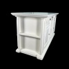 Îlot de cuisine miniature double face avec rangements latéraux