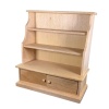 Présentoir miniature en bois brut avec 2 portes – Image 4