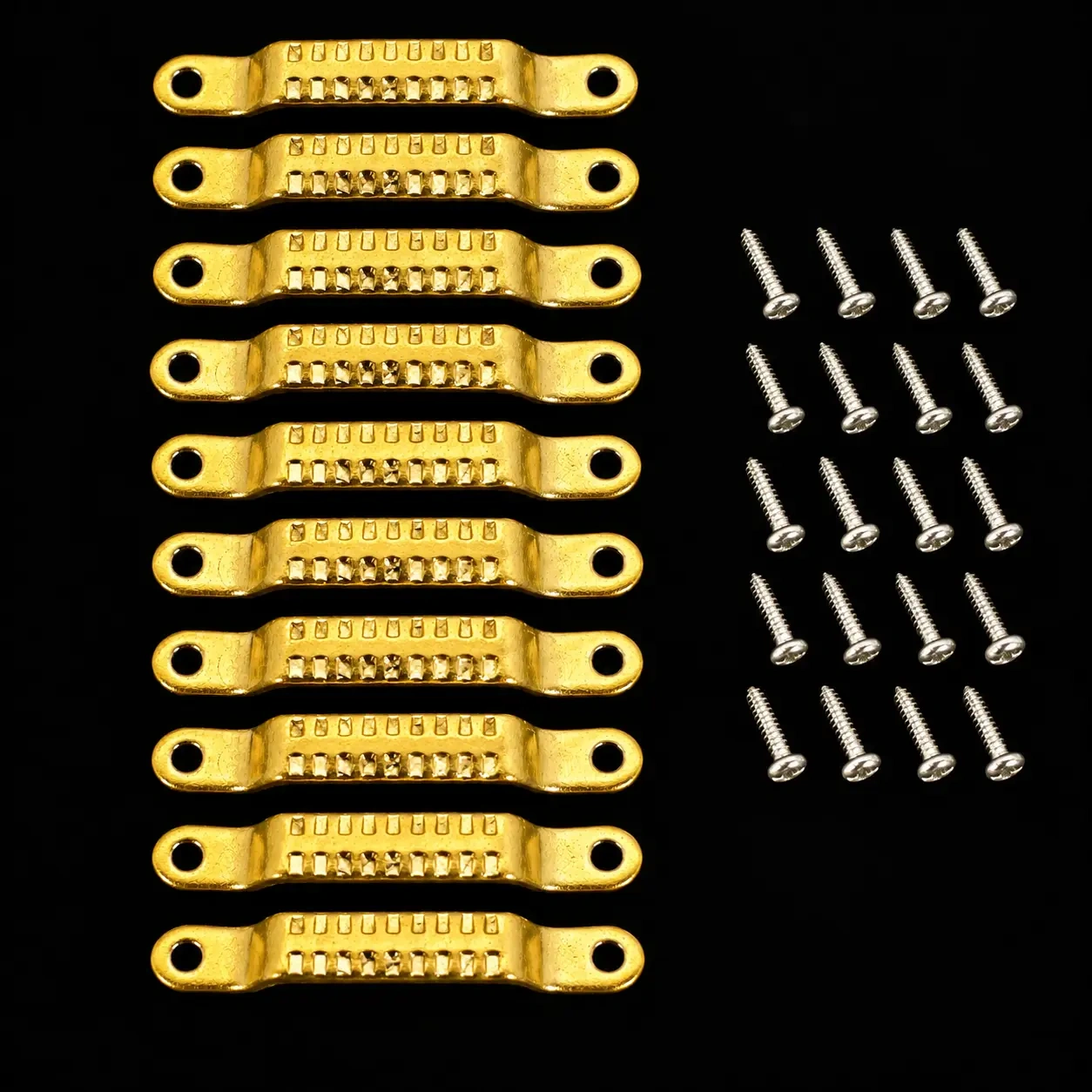 Lot de 5 paires de poignées miniatures avec 20 vis 1/12e