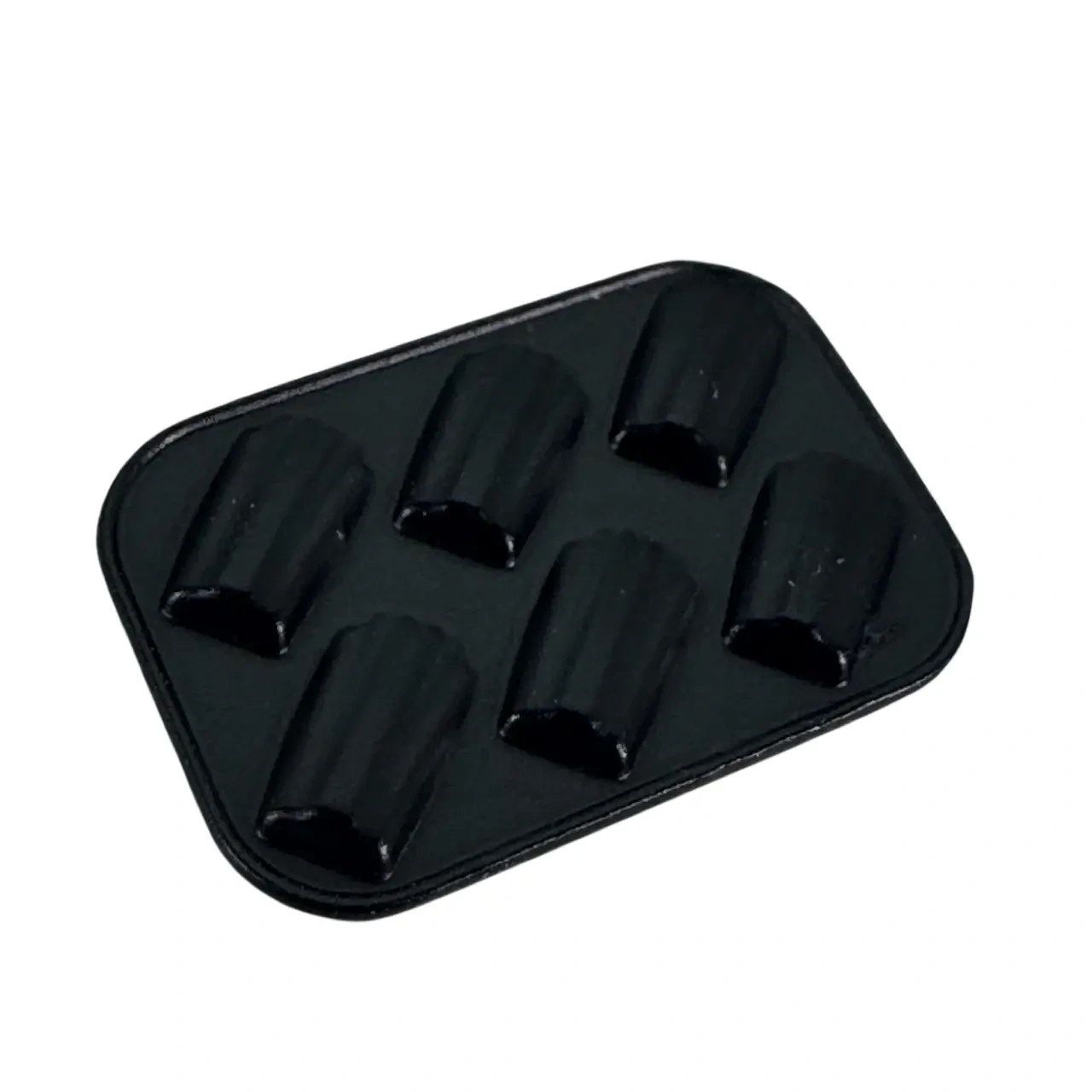 Verso du moule à madeleines miniature en métal noir