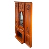 Boiserie miniature Louis XV avec cheminée vue de côté 1/12e