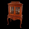 Vitrine miniature style Louis XV sur fond noir